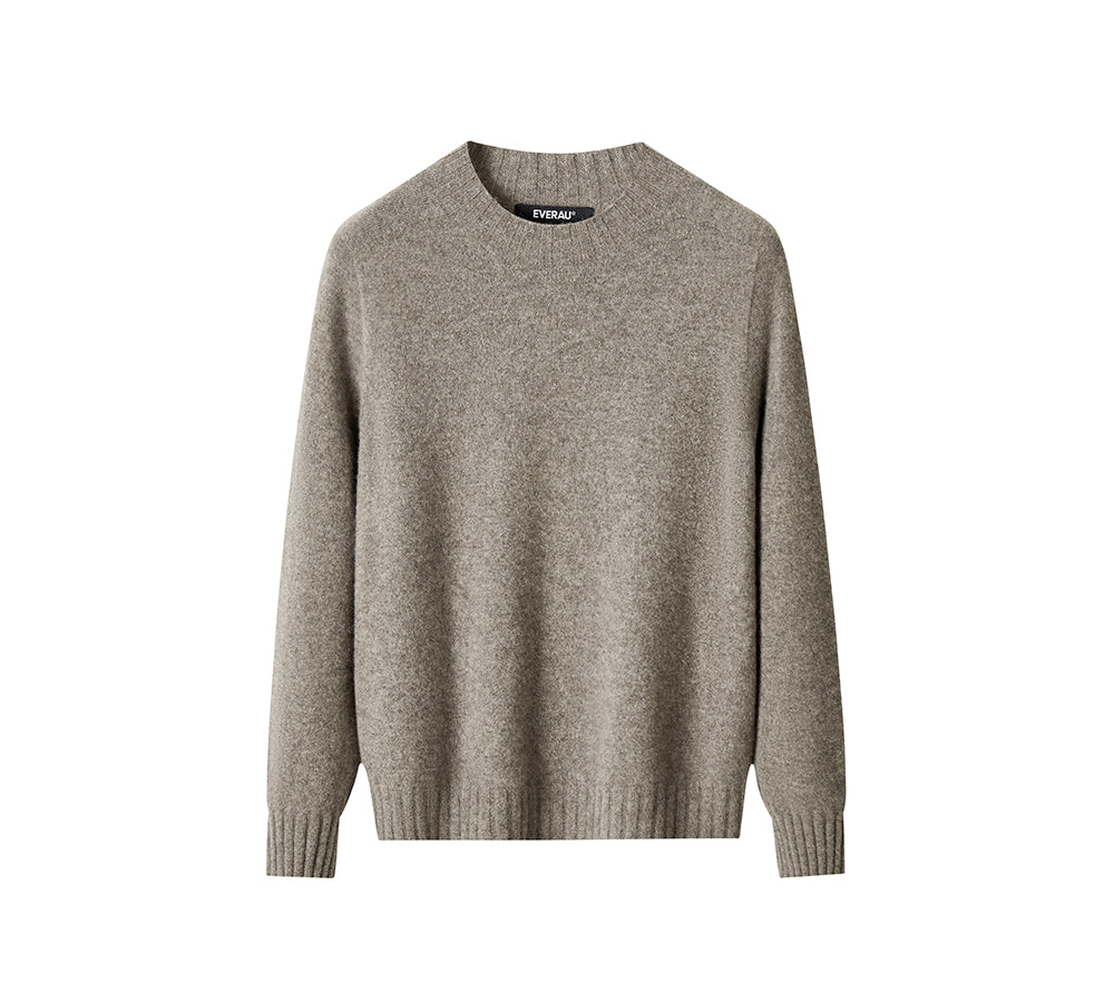 EVERAUยฎ Men Cashmere Yak Wool Blend Winter Moola Sweater EVERAU