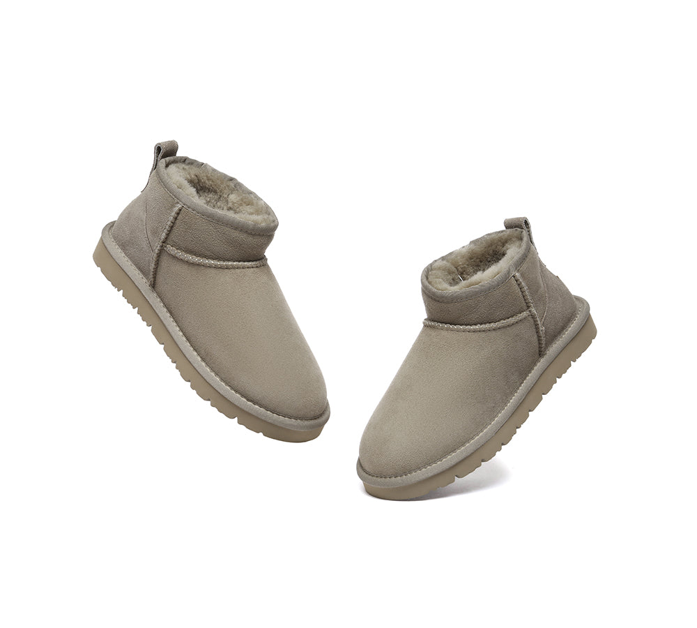 AUSTRALIAN SHEPHERD® UGG Boots Double Faced Sheepskin Wool Ankle Mini Boots Jade - UGG EXPRESS