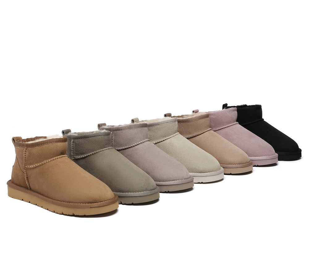 AUSTRALIAN SHEPHERDยฎ UGG Boots Double Faced Sheepskin Wool Ankle Mini Boots Jade - UGG EXPRESS