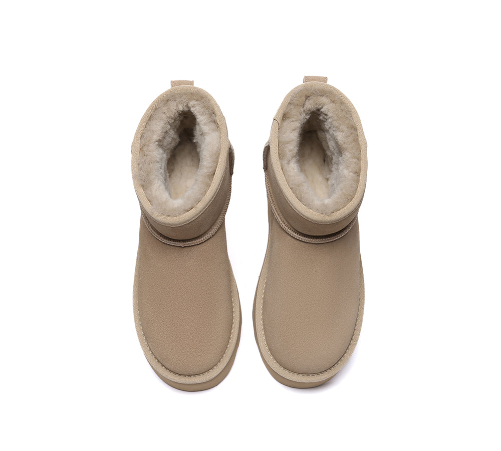 AUSTRALIAN SHEPHERD® UGG Boots Sheepskin Wool Ankle Platform Rommie - UGG EXPRESS