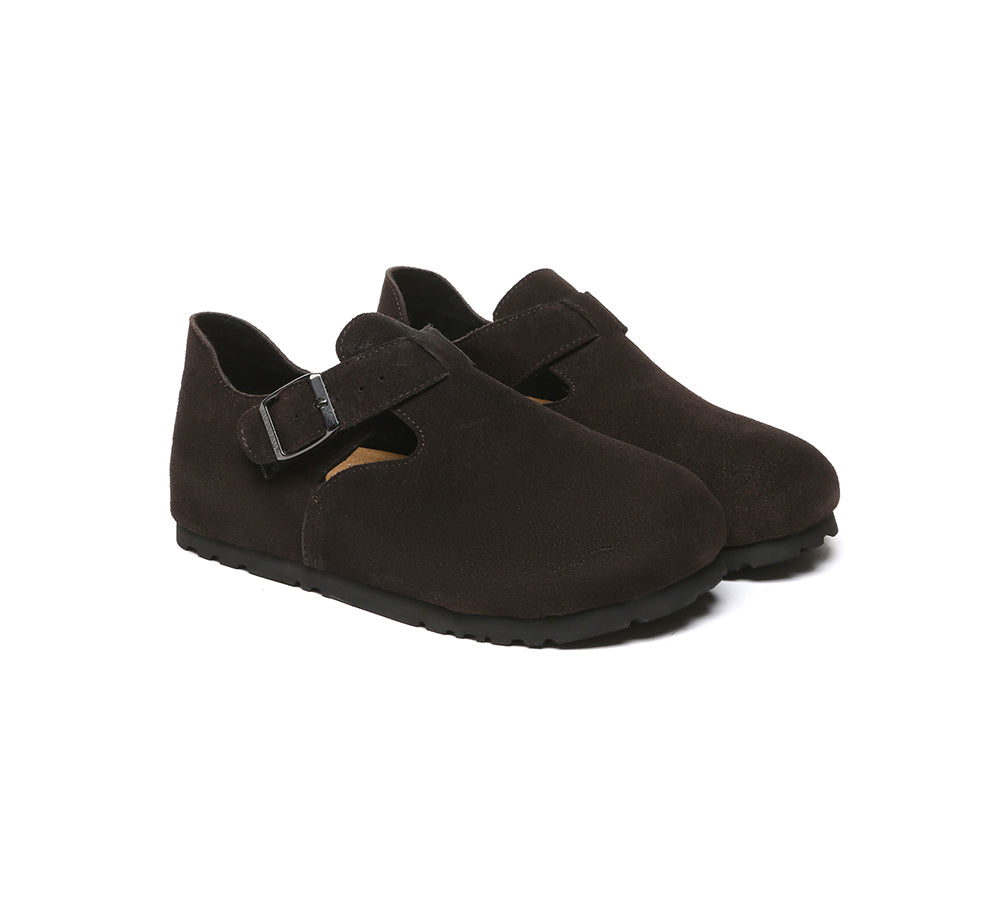 Adjustable Buckled Straps Slip-on Flat Sandals Brooke