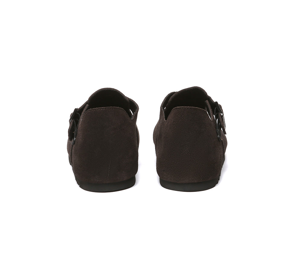 Adjustable Buckled Straps Slip-on Flat Sandals Brooke