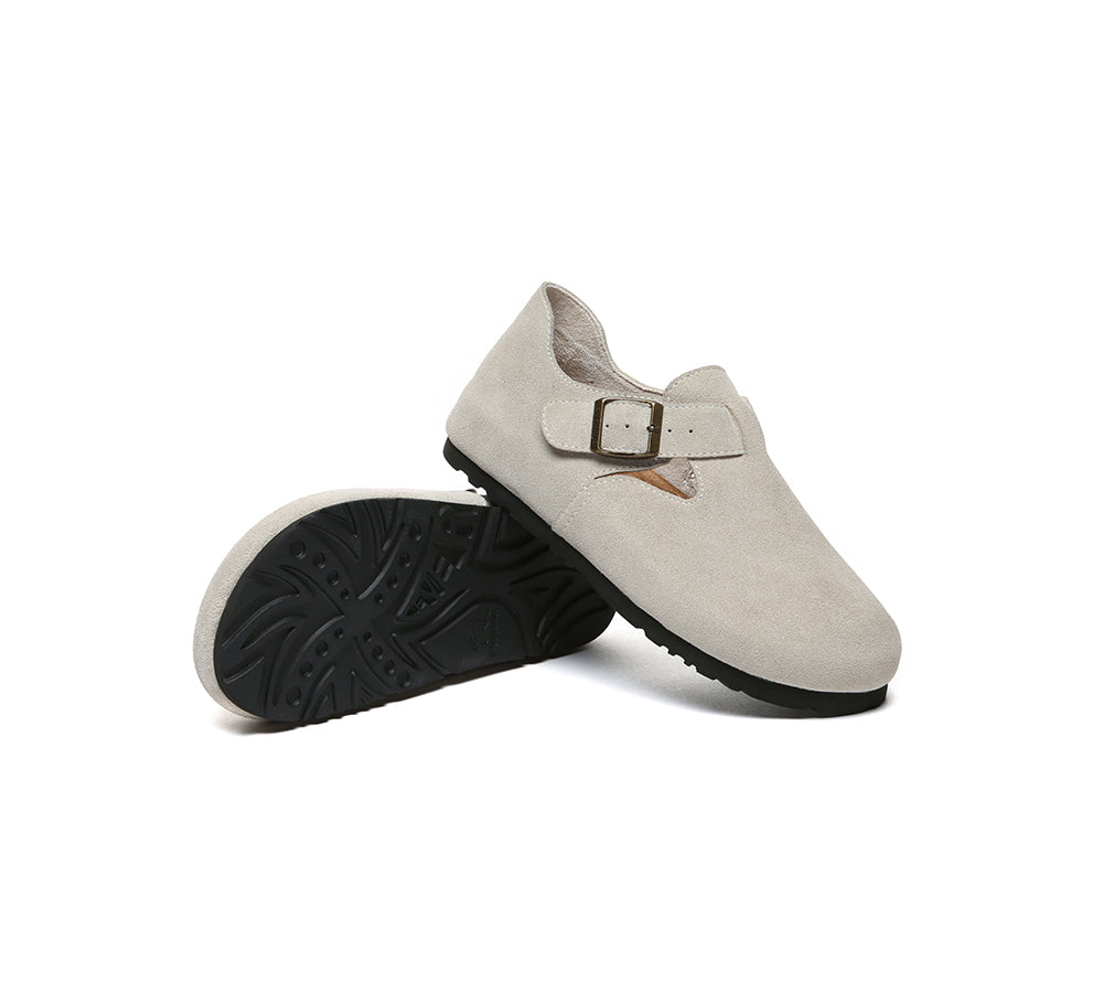 Adjustable Buckled Straps Slip-on Flat Sandals Brooke