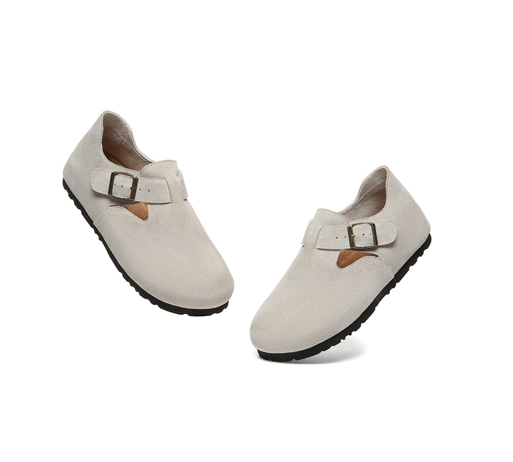 Adjustable Buckled Straps Slip-on Flat Sandals Brooke