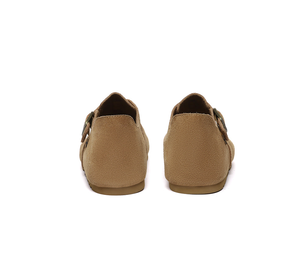 Adjustable Buckled Straps Slip-on Flat Sandals Brooke
