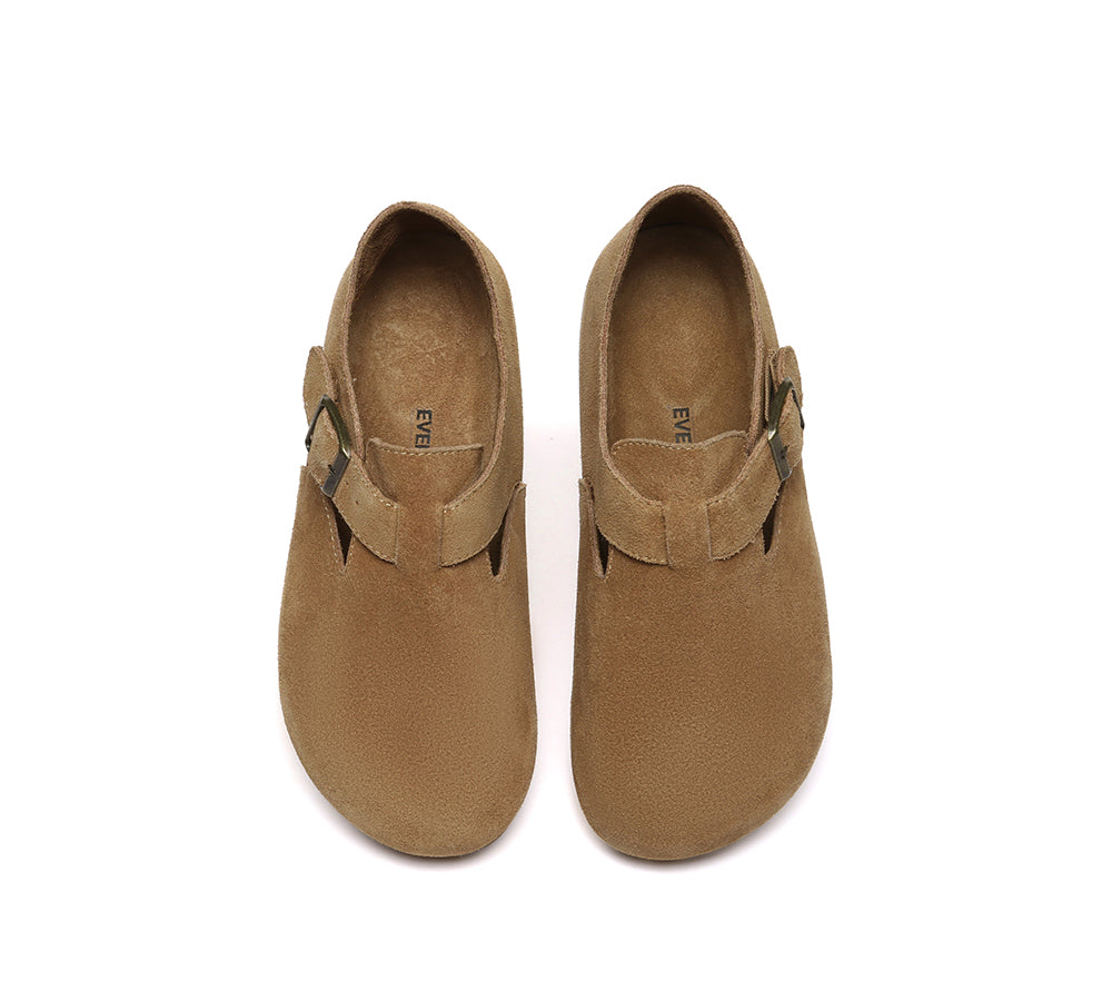 Adjustable Buckled Straps Slip-on Flat Sandals Brooke