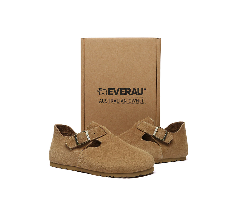 Adjustable Buckled Straps Slip-on Flat Sandals Brooke