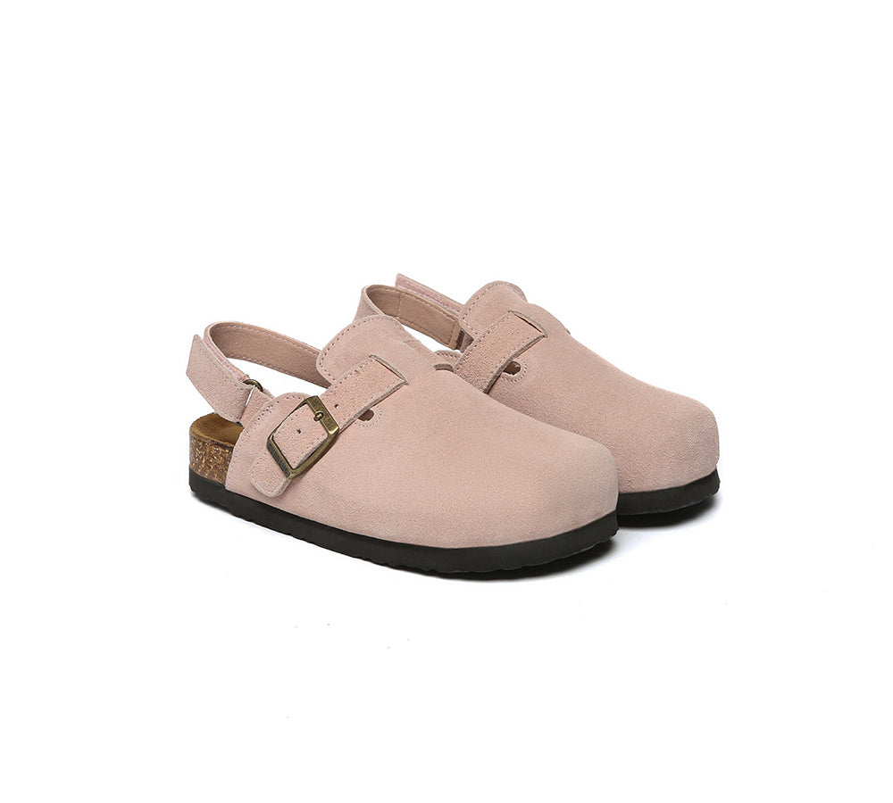 EVERAU® Kids Sandals Adjustable Buckle Straps Slingback Flat Clogs - UGG EXPRESS