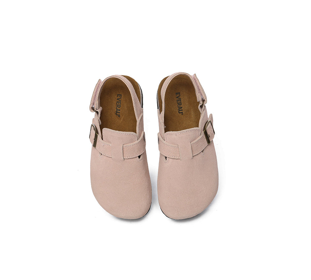 EVERAU® Kids Sandals Adjustable Buckle Straps Slingback Flat Clogs - UGG EXPRESS