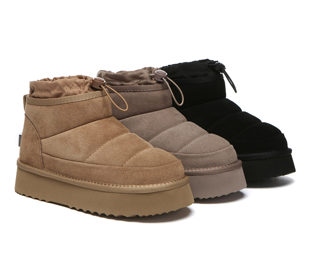 UGG EVERAU® UGG Boots Women Drawstring Platform Picken