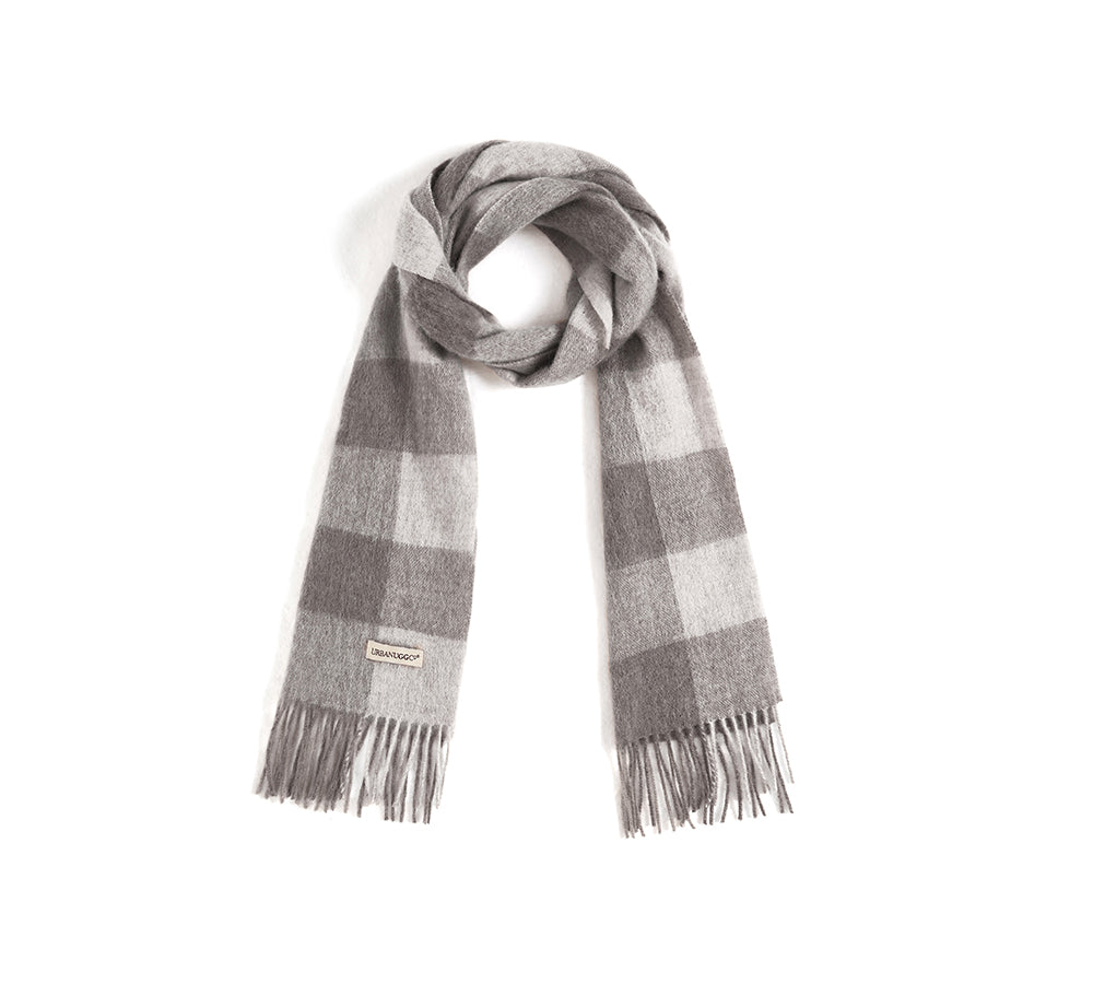 Urban UGG® 100% Wool Check Scarf Zoe - UGG EXPRESS