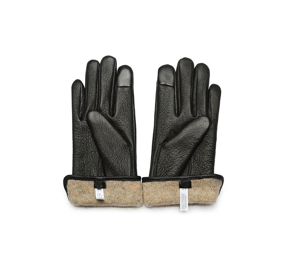 Accessories - Sheepskin Wool Ladies Leather Gloves Britney