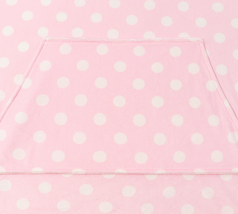 Apparel - Reversible Hoodie Blanket Unisex Pink Polka Dot