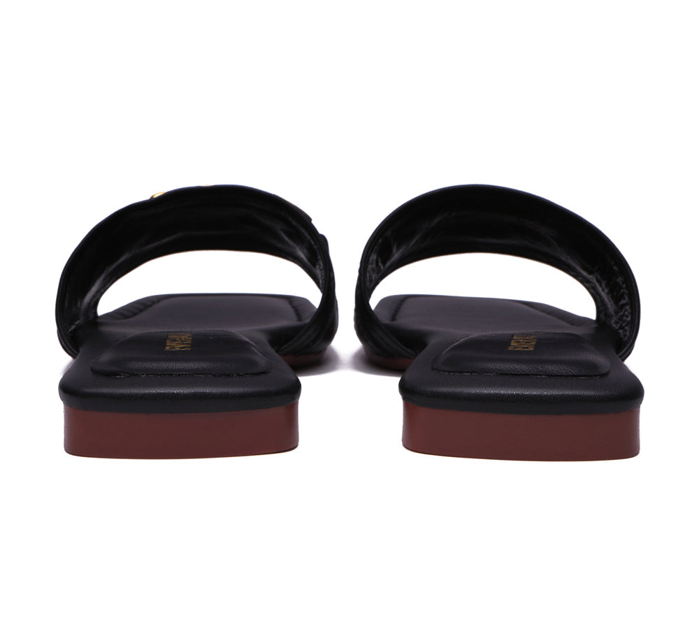 Flats - Open Toe Leather Flat Sandals Women Chela