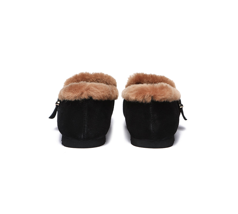Flats - Shearling Lined Suede Loafer Women Mona