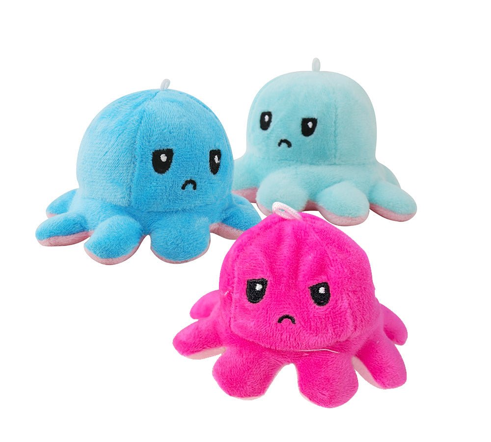 Flip Octopus Plush Key Chain Small - Pink/dark Blue - One Size - Uggoutlet