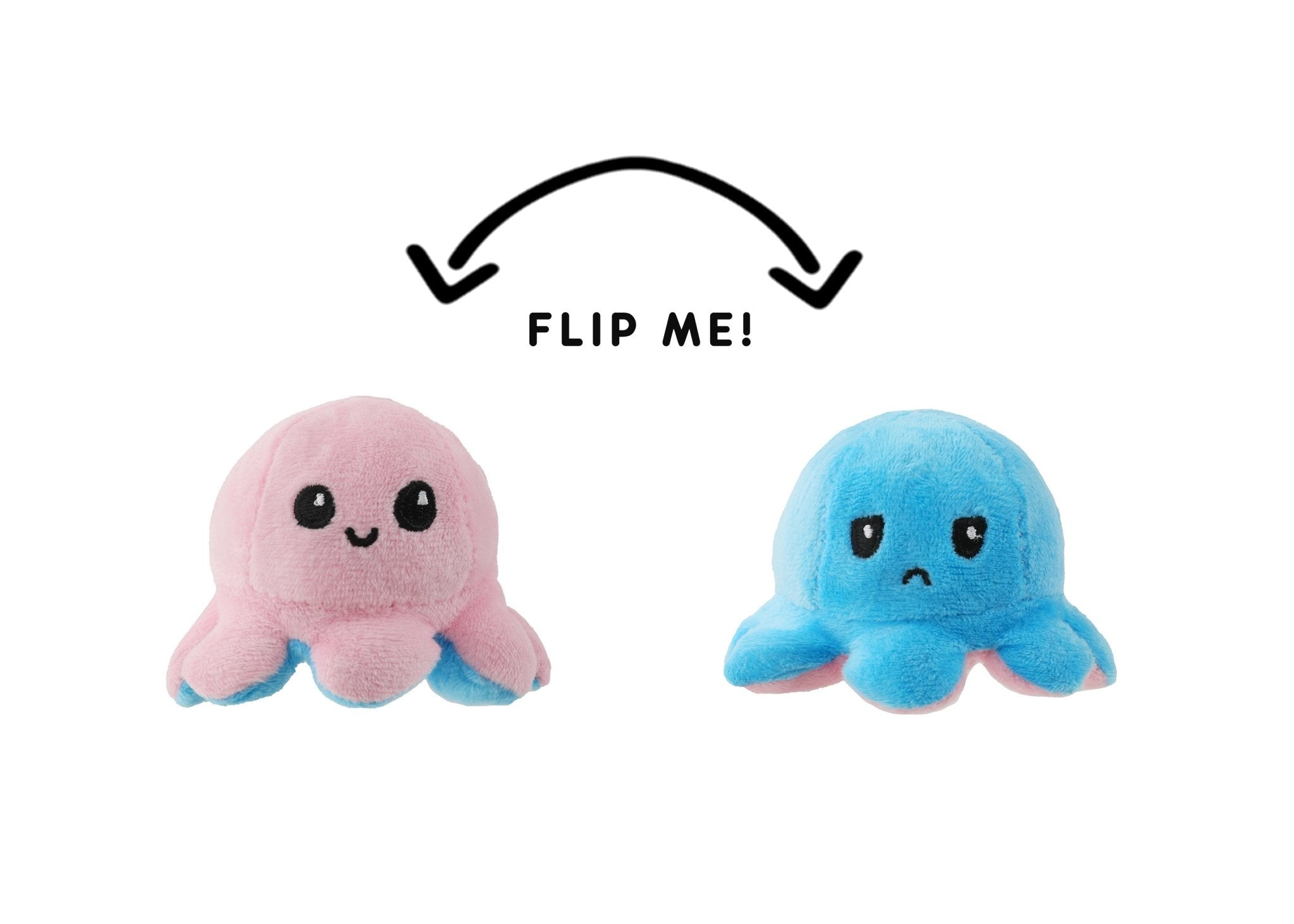 Flip Octopus Plush Key Chain Small - Pink/dark Blue - One Size - Uggoutlet
