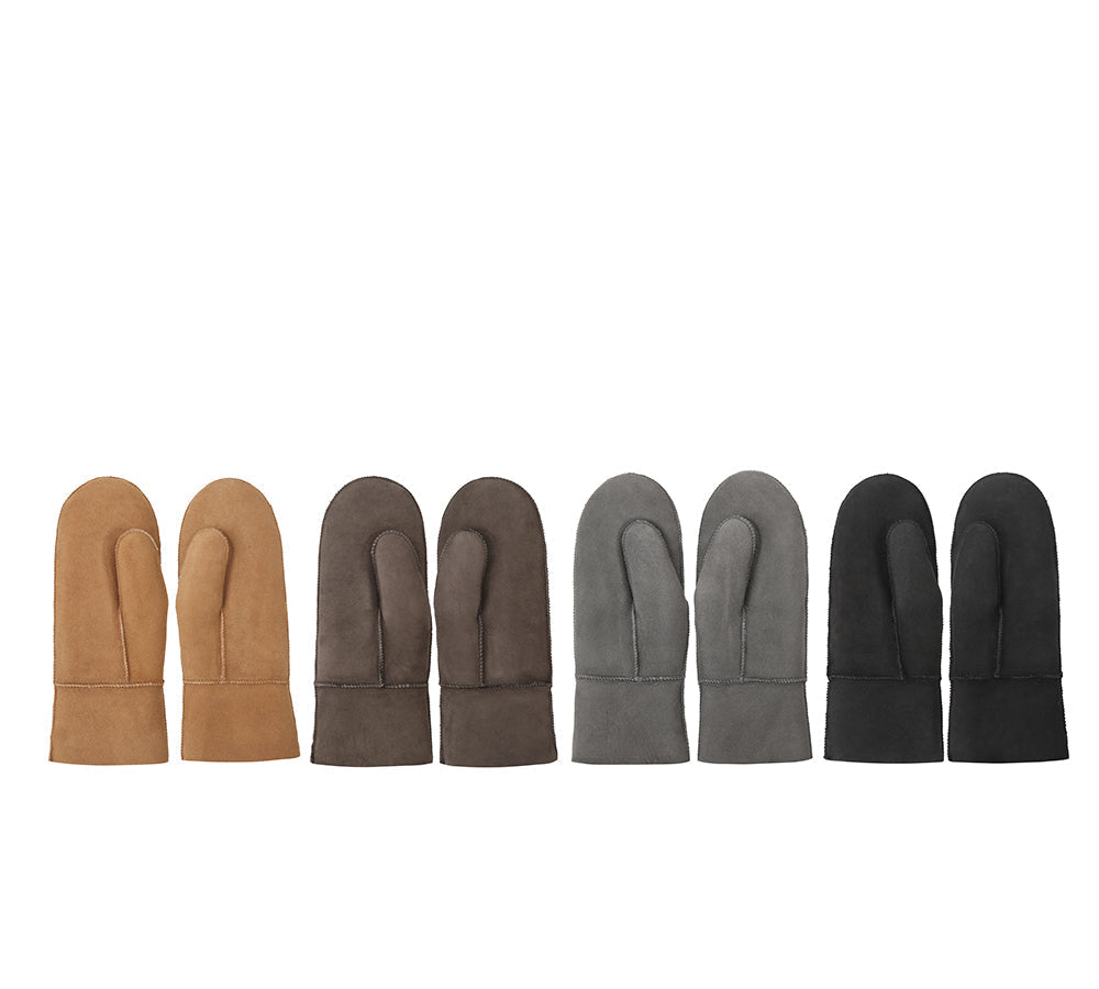 Gloves - AUSTRALIAN SHEPHERDยฎ Fluffy Sheepskin Wool Men Mittens