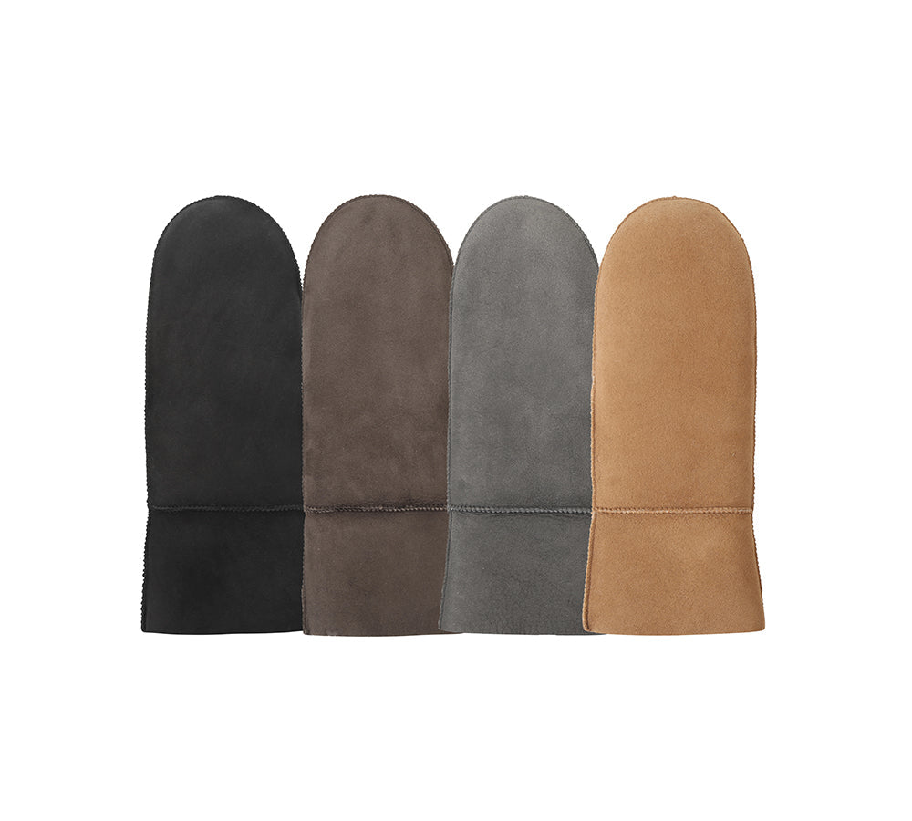 Gloves - AUSTRALIAN SHEPHERDยฎ Fluffy Sheepskin Wool Men Mittens