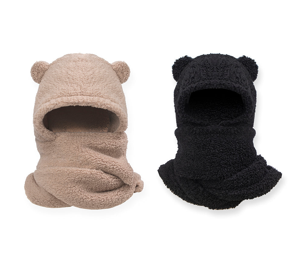 Hats - EVERAUยฎ Hat Scarf And Gloves 3 In 1 Cute Bear Plush Hat