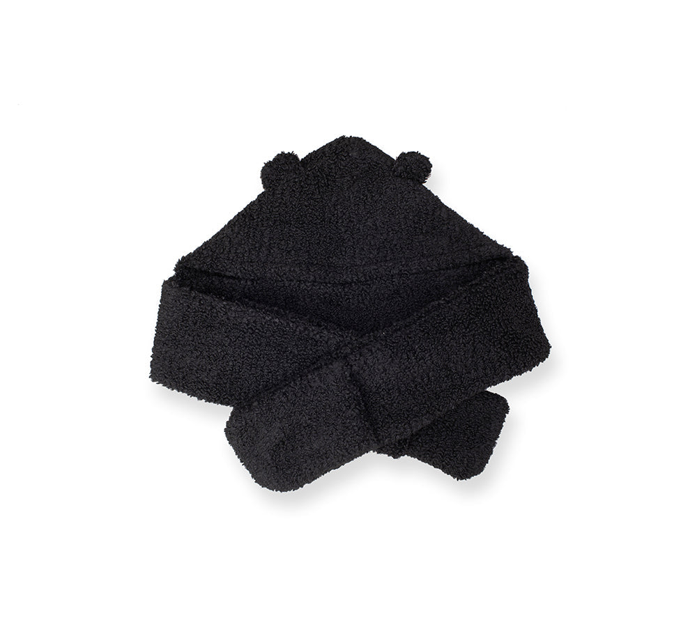 Hats - EVERAUĀ® Hat Scarf And Gloves 3 In 1 Cute Bear Plush Hat