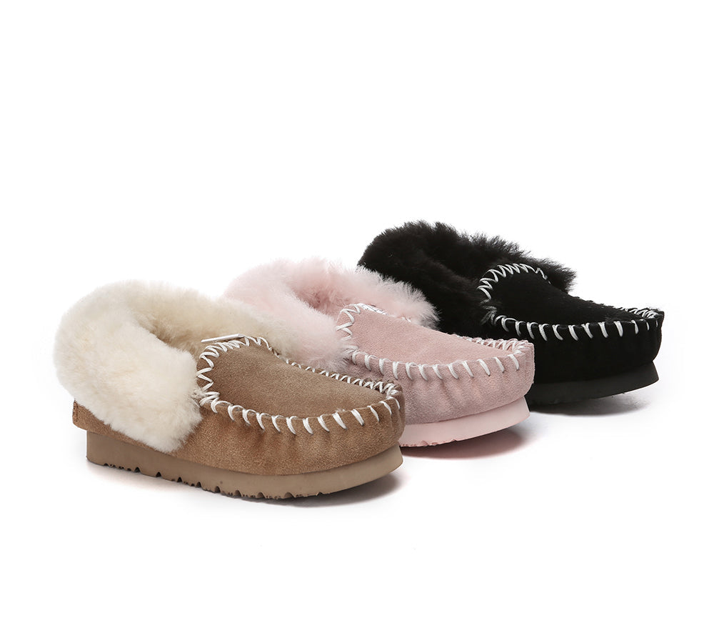 Genuine Australian Ankle Ugg Slippers UGG Kids Loafers Sheepskin