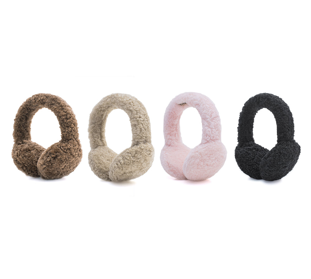 UGG Kids Adjustable Sheepskin Wool Earmuff Cozette