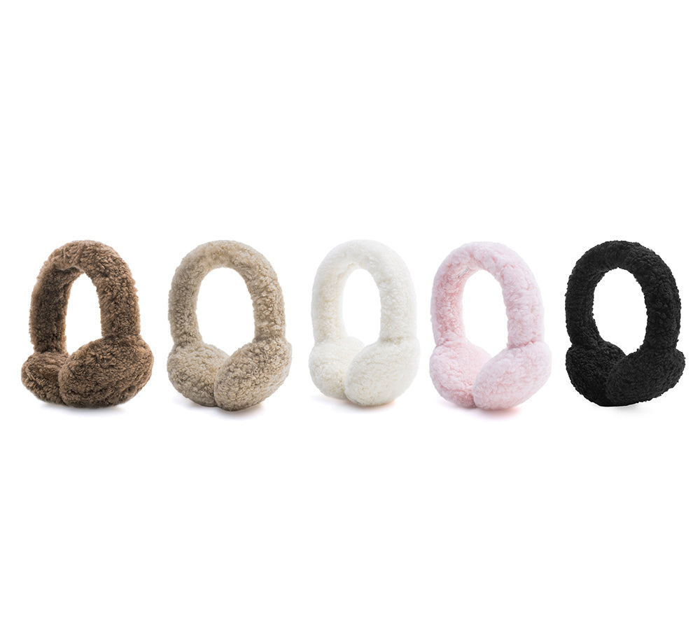 UGG Women Adjustable Sheepskin Wool Earmuff Cozette