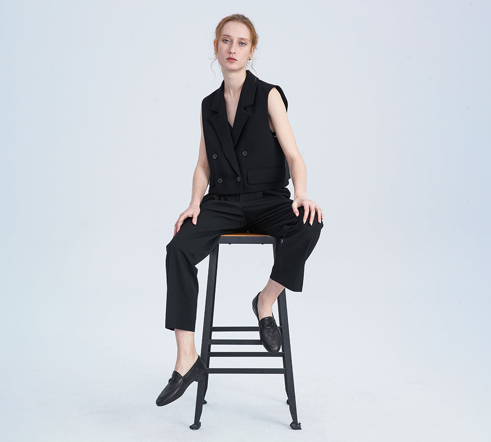 Loafer - EVERAUĀ® Women Leather Buckle Loafers Layla