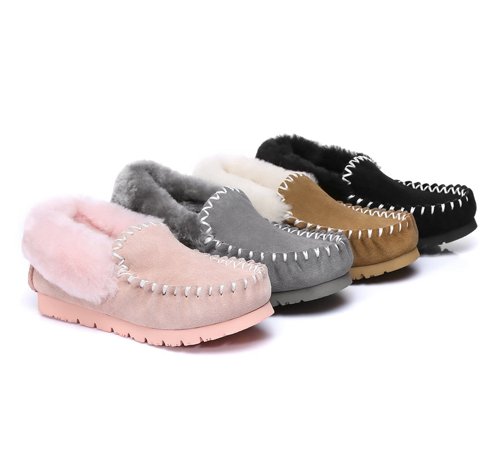 Moccasins - TA Unisex Sheepskin Popo Moccasin