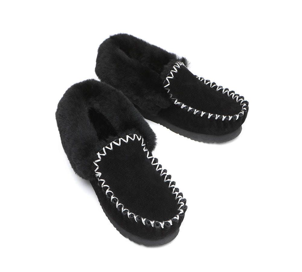 Moccasins - TA Unisex Sheepskin Popo Moccasin