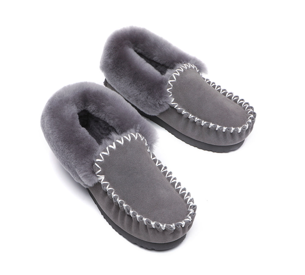Moccasins - TA Unisex Sheepskin Popo Moccasin