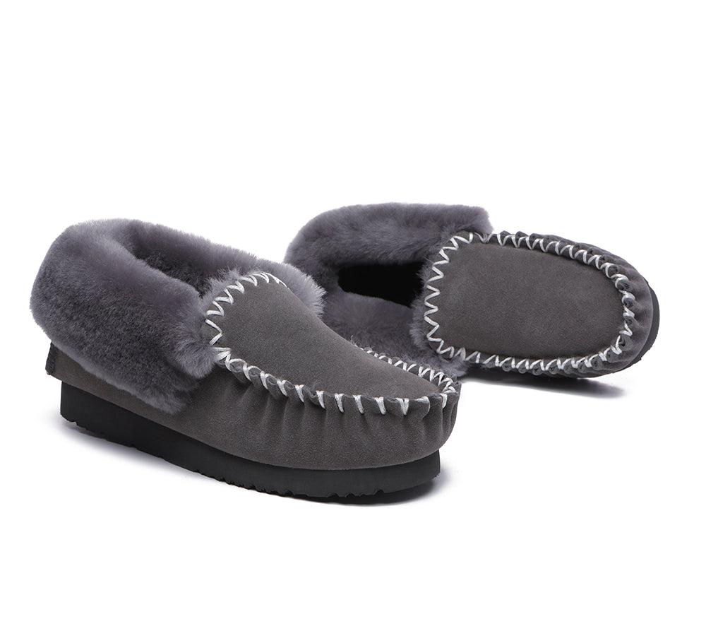 Moccasins - TA Unisex Sheepskin Popo Moccasin