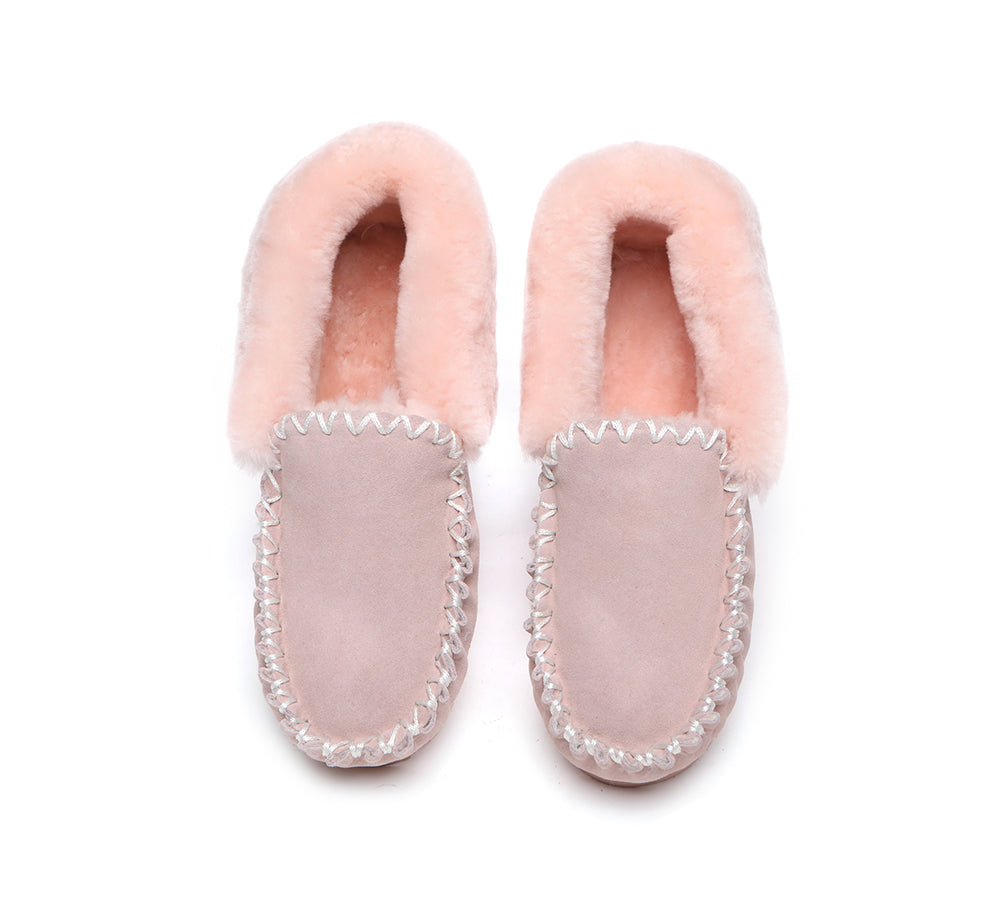 Moccasins - TA Unisex Sheepskin Popo Moccasin