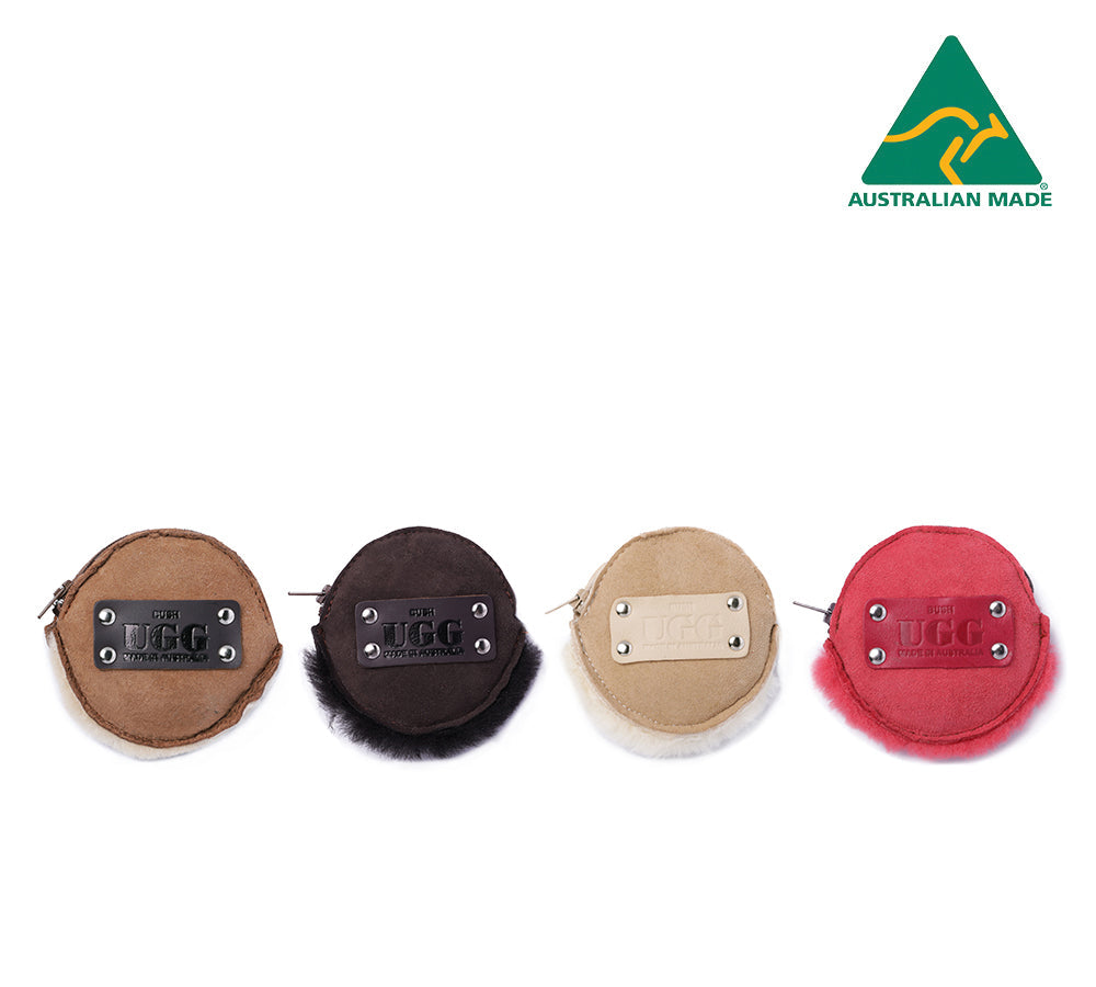 Purse - Urban UGG® Sheepskin Wool Fluffy Zip Purse