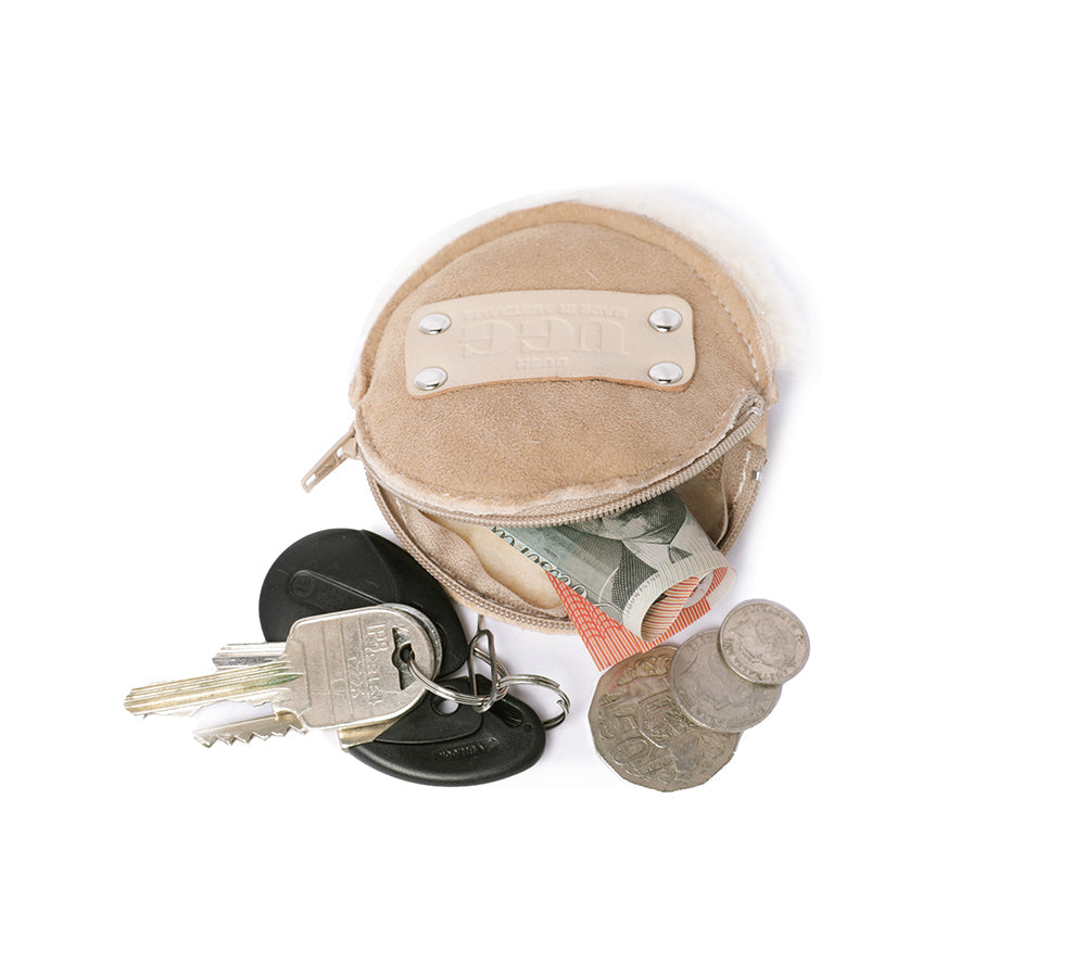 Purse - Urban UGG® Sheepskin Wool Fluffy Zip Purse