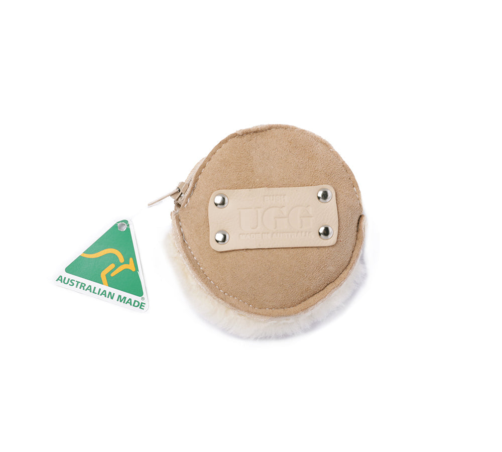 Purse - Urban UGG® Sheepskin Wool Fluffy Zip Purse