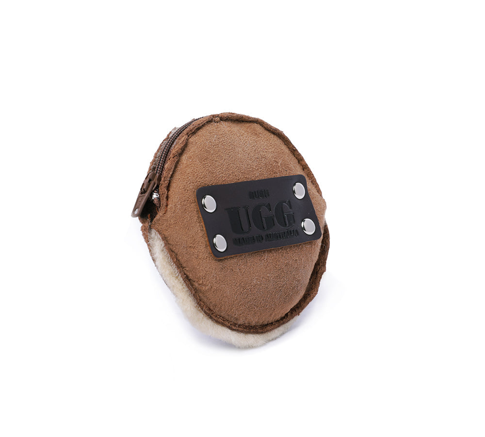 Purse - Urban UGG® Sheepskin Wool Fluffy Zip Purse