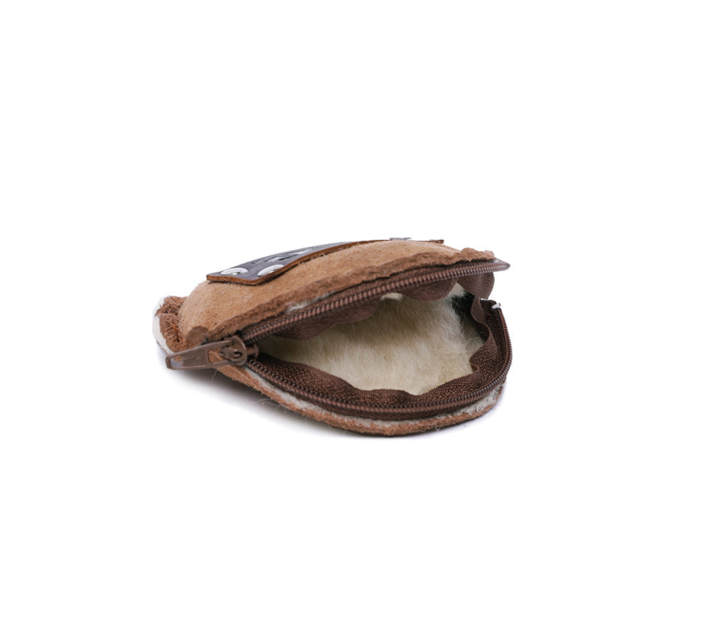 Purse - Urban UGG® Sheepskin Wool Fluffy Zip Purse