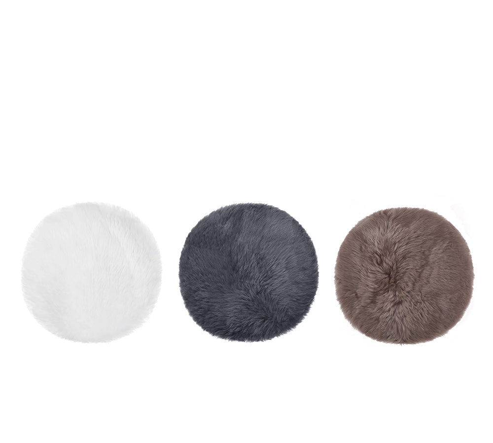 Rugs - Round Wool Seat Cushion 40cm X 40cm