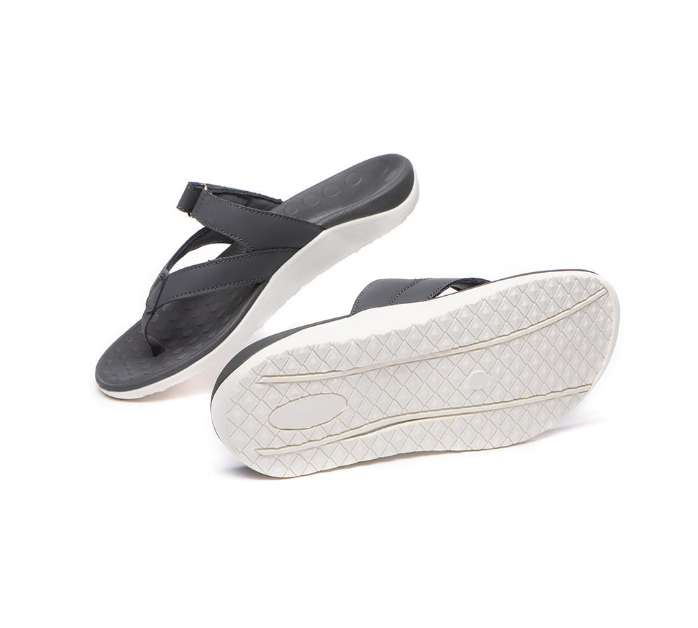 Sandals - Arch Support Hook And Loop Orthotic Thongs