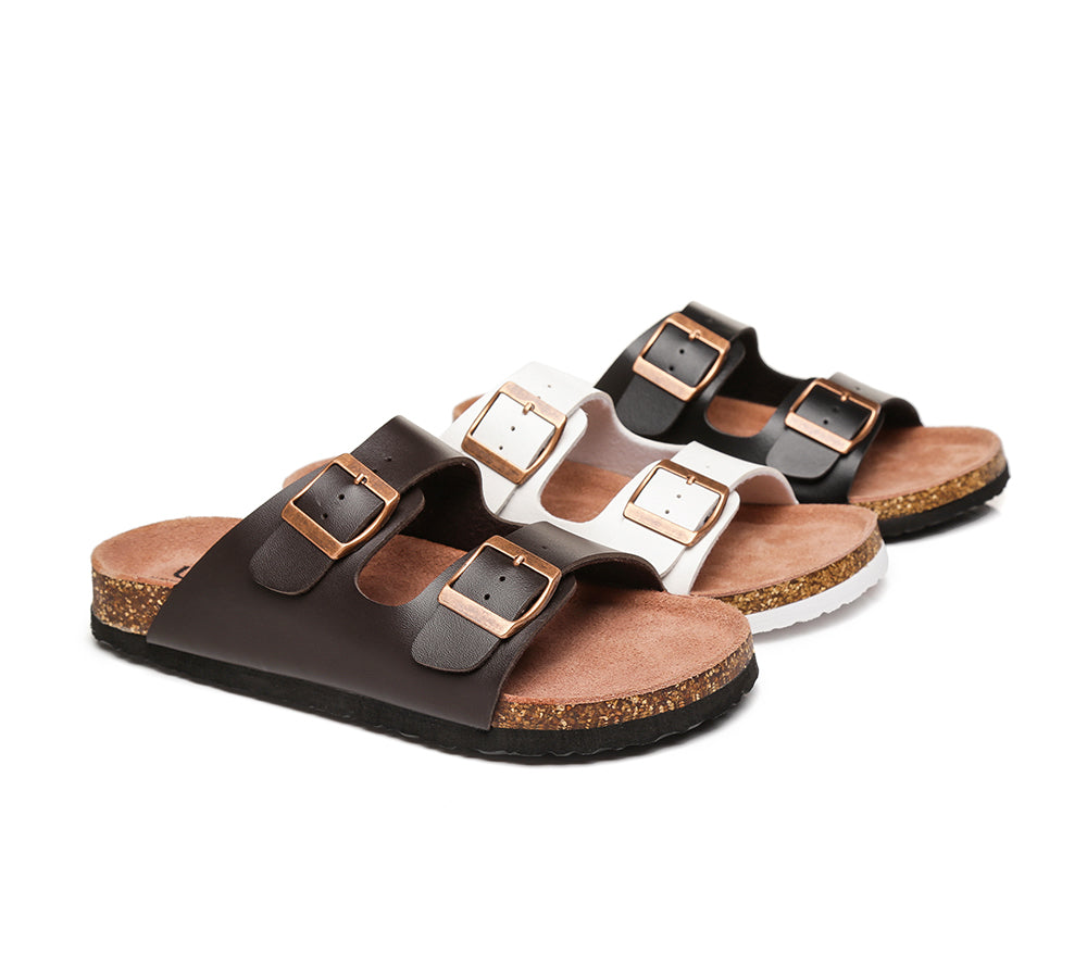 Sandals - AS UGG Summer Unisex Beach Slip-on Flats Sandal Slides Mick