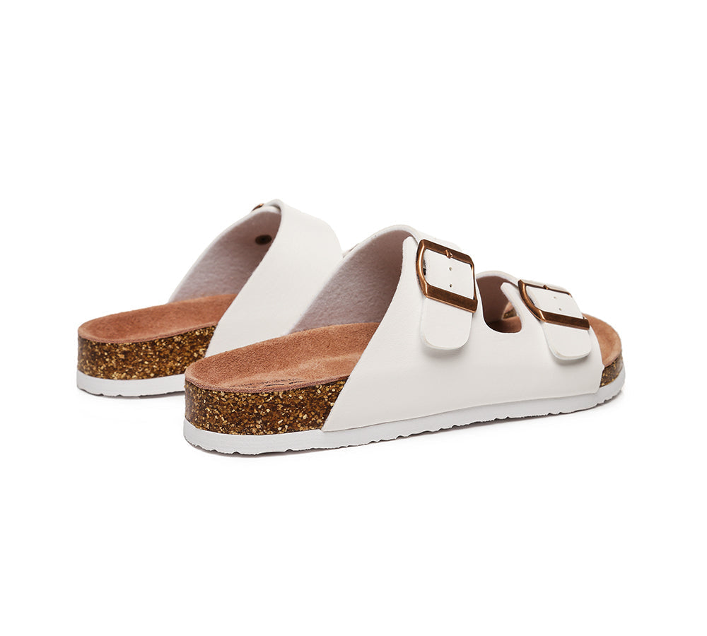 Sandals - AS UGG Summer Unisex Beach Slip-on Flats Sandal Slides Mick