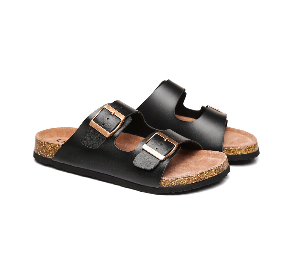 Sandals - AS UGG Summer Unisex Beach Slip-on Flats Sandal Slides Mick