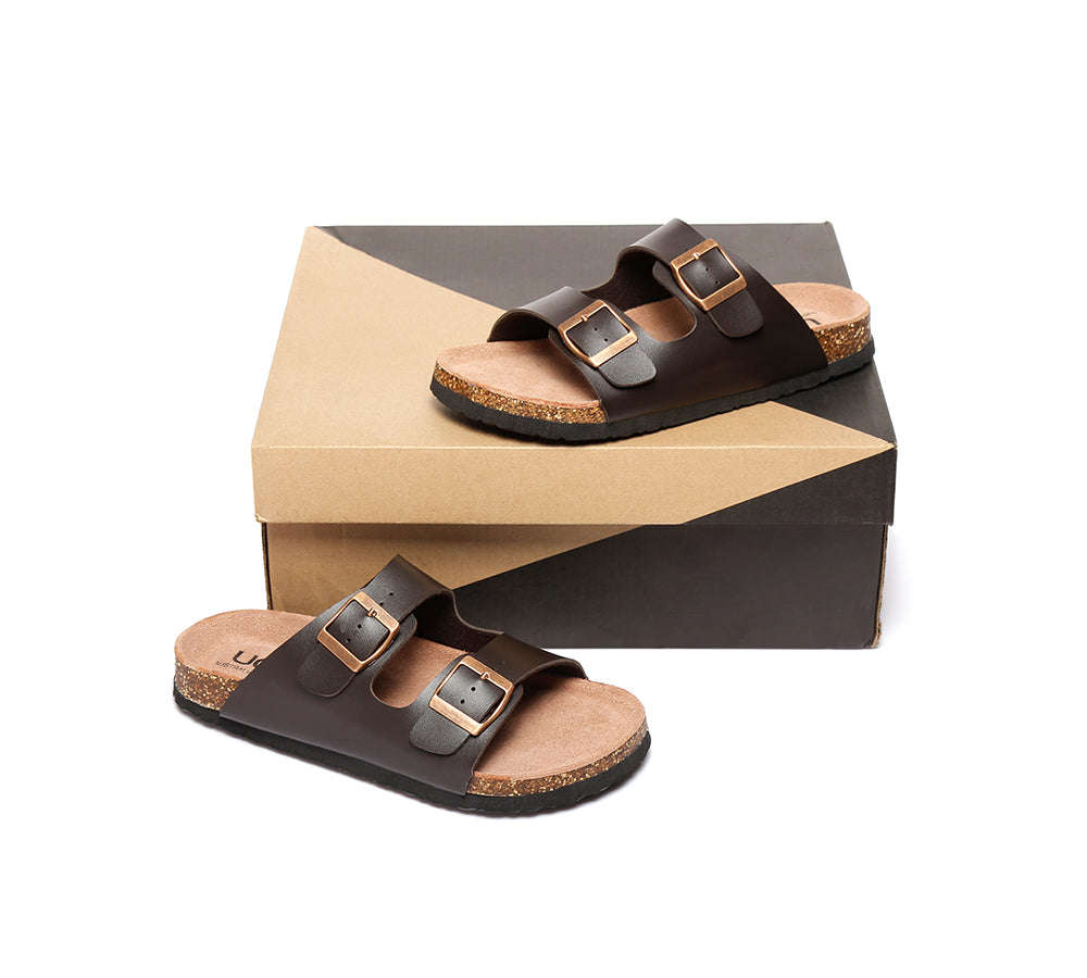 Sandals - AS UGG Summer Unisex Beach Slip-on Flats Sandal Slides Mick