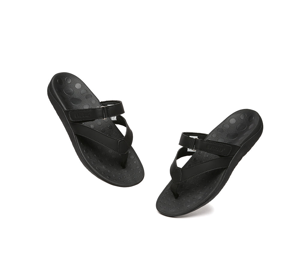 Sandals - EVERAU® Arch Support Hook And Loop Orthotic Thongs
