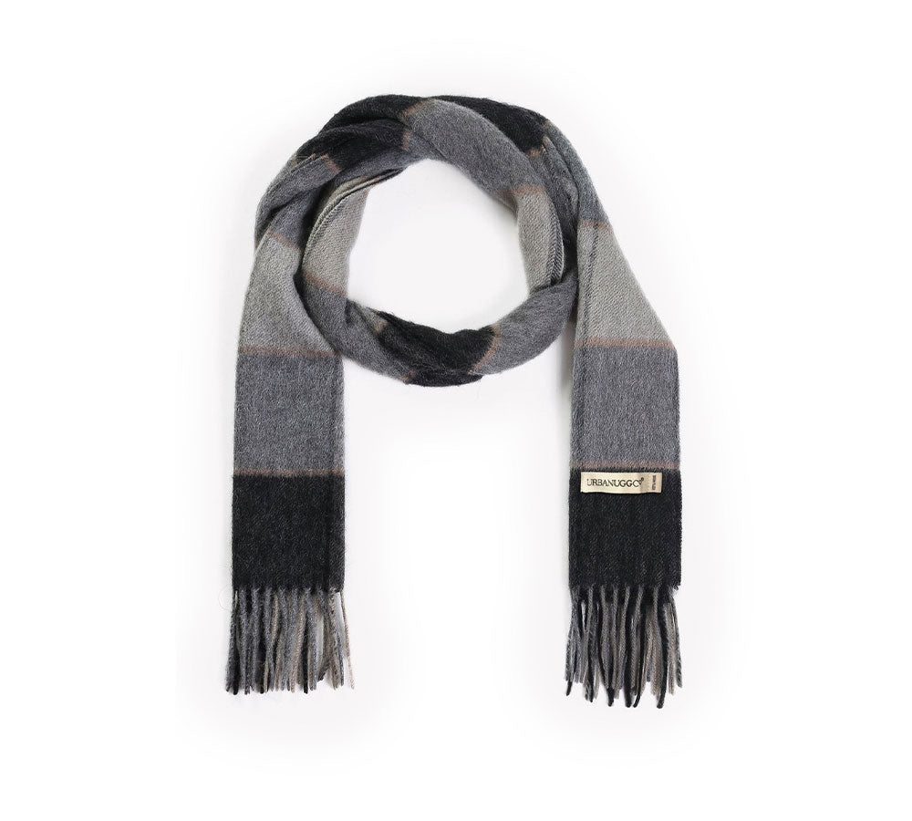 Scarf - 100% Wool Scarf Plaid
