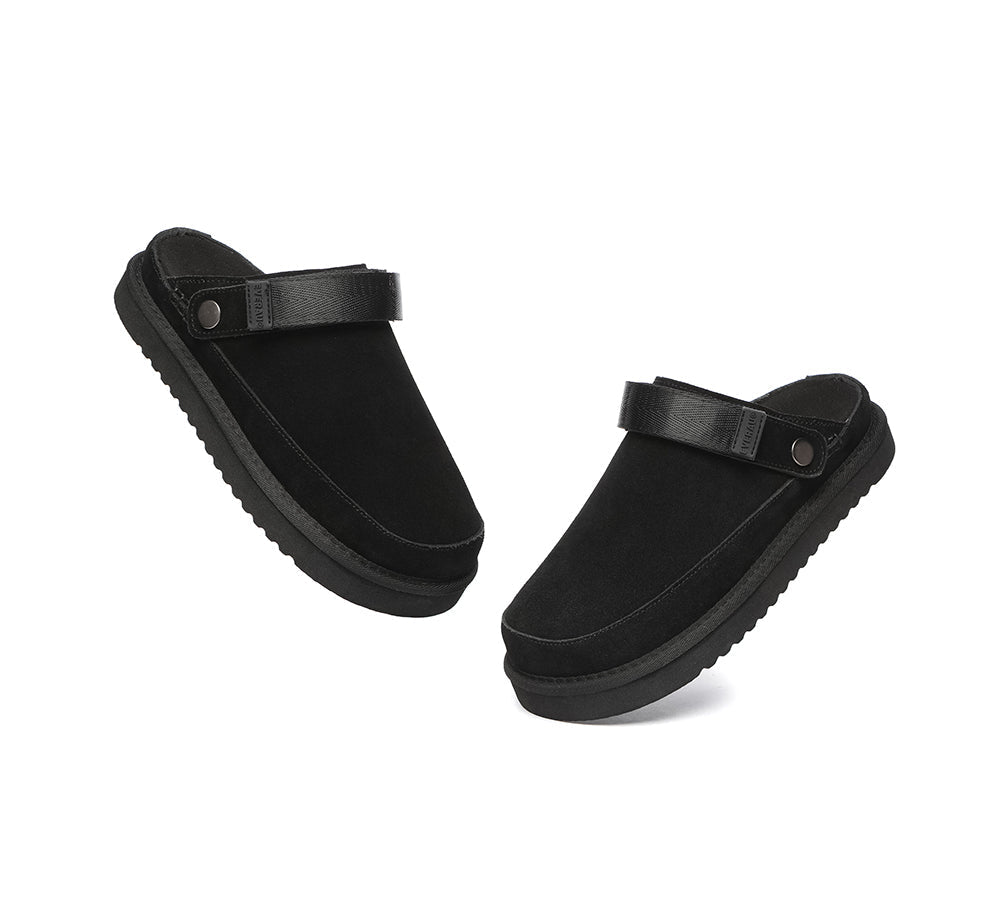 Slides - EVERAU?? Adjustable Strap Slip-on Flat Sandal Slippers Sierra