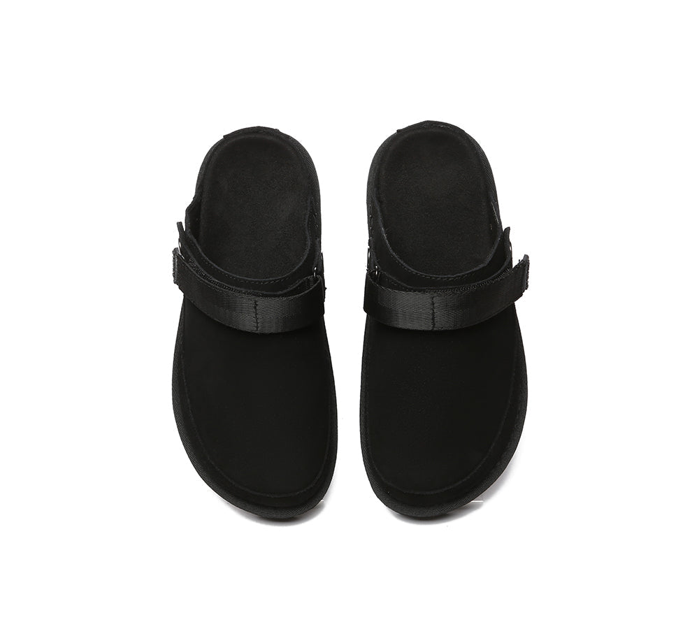Slides - EVERAU?? Adjustable Strap Slip-on Flat Sandal Slippers Sierra
