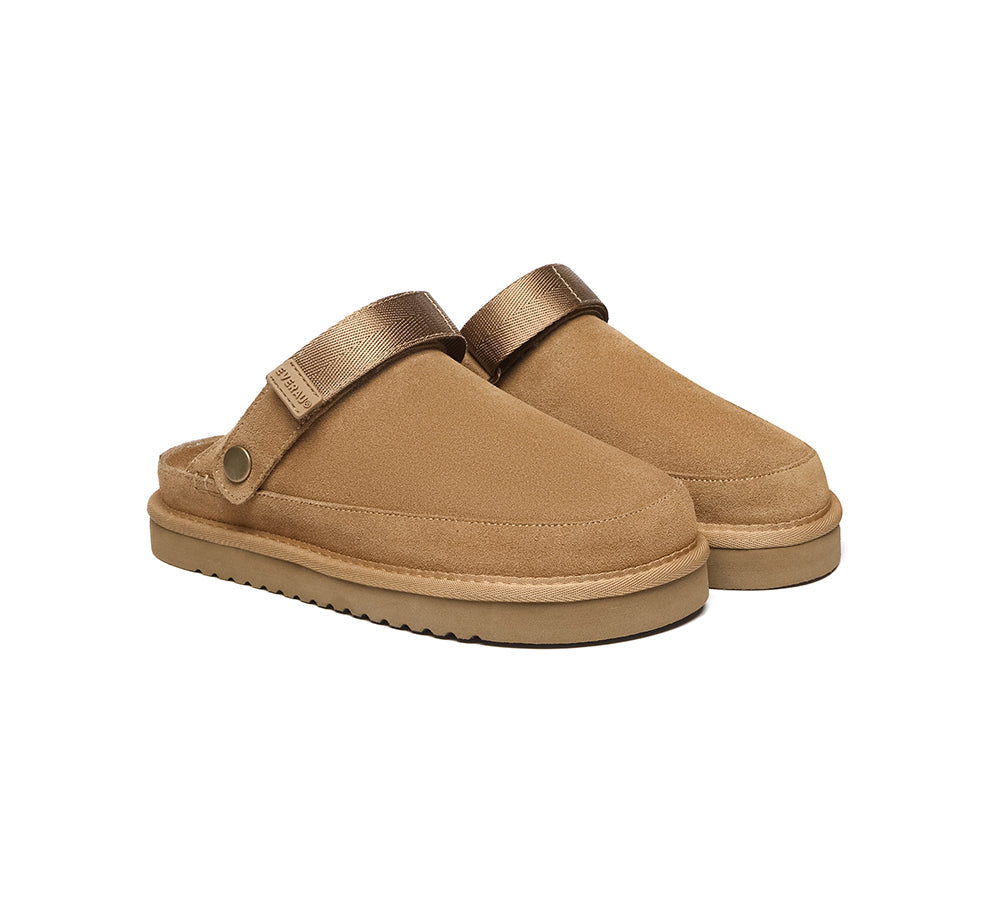 Slides - EVERAU?? Adjustable Strap Slip-on Flat Sandal Slippers Sierra